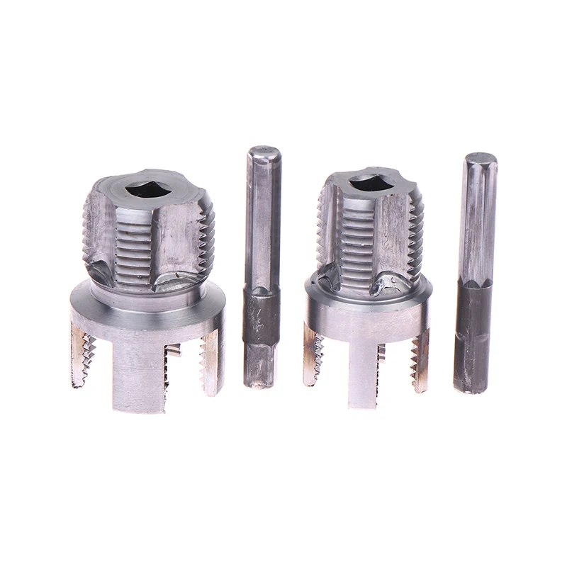 1/2 "3/4" PPR Threader Integrado Ferramenta de Rosqueamento de Tubo Externo Interno Broca Elétrica Compatível Kit de Tuberância de PVC