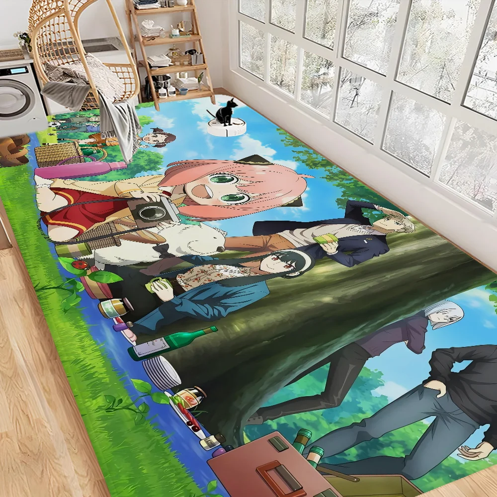 Anime Spy X Family Bathroom Mat Kids Room Bedroom Decoration Balcony Anti-Slip Doormat Living Room Welcome Rug
