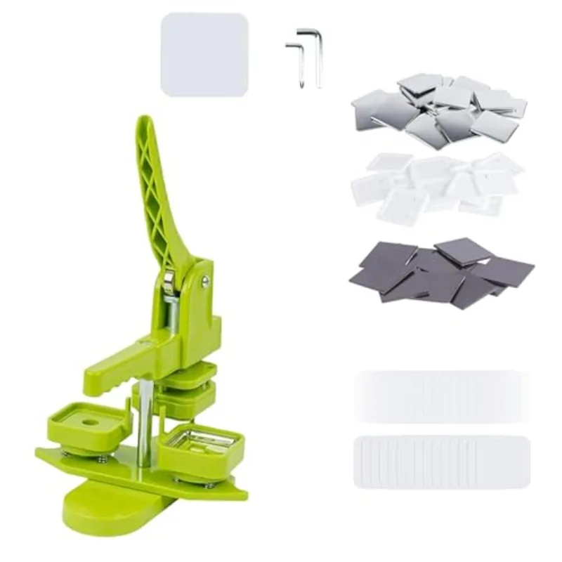 50x50mm Square Refrigerator Badge Machine Is Suitable for Making Refrigerator Magnets/Badge Pins Suitable As A Gift for Children