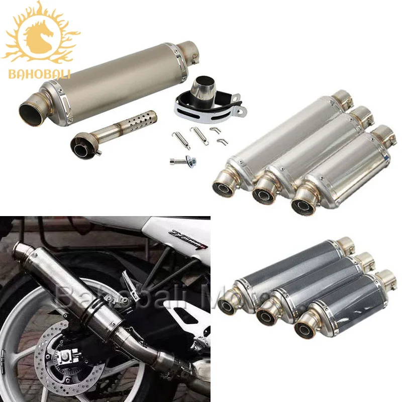 Tubo de escape universal para motocicleta de 36-51 mm con silenciador DB Killer para motos de 100cc-1000cc, compatible con Yamaha R1 R3 R6 Tmax PCX