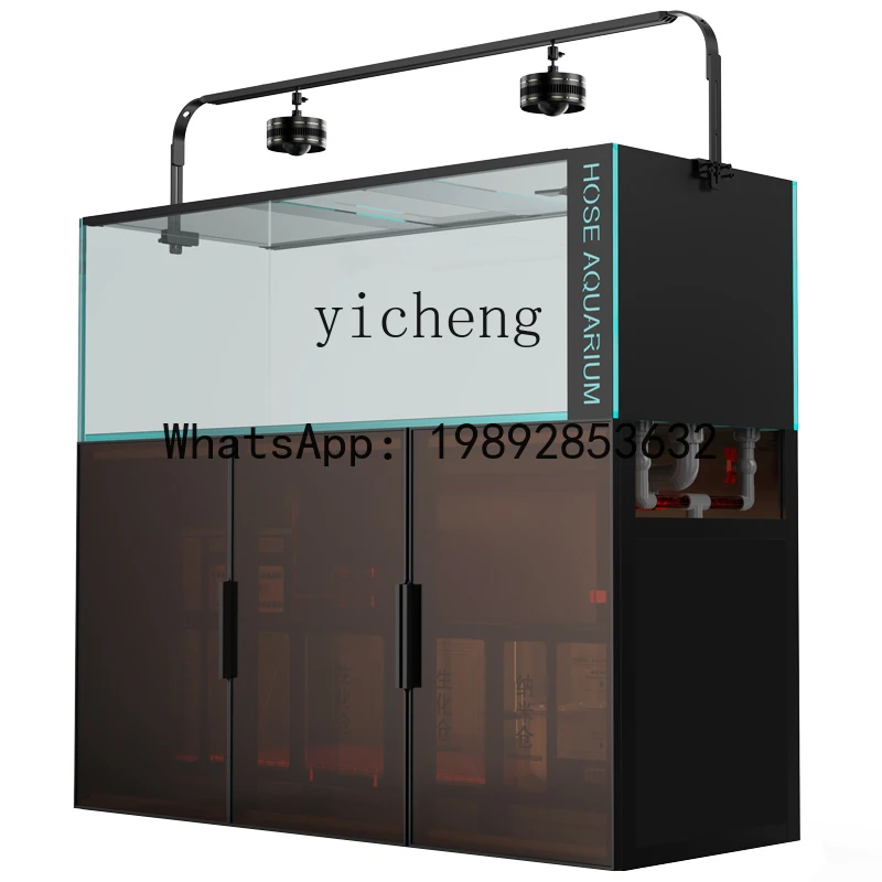 

XX Giro fish tank aquarium large living room ultra-white glass original ecology