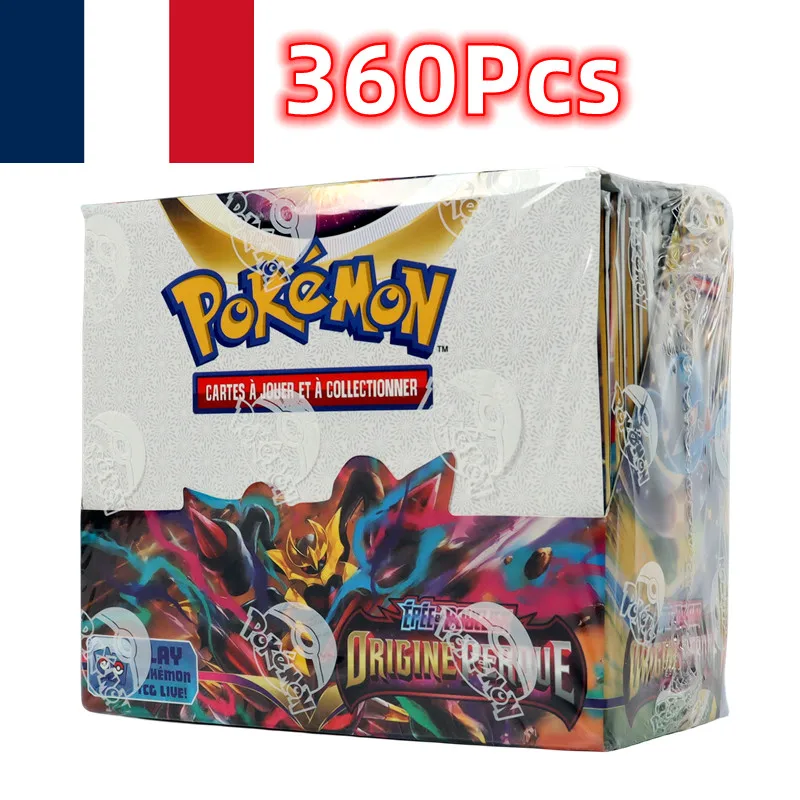 French Version 360Pcs/Box Pokémon cards TCG: Sword & Shield Lost Origin Booster Box Pokemon Cards 36 Pack Box