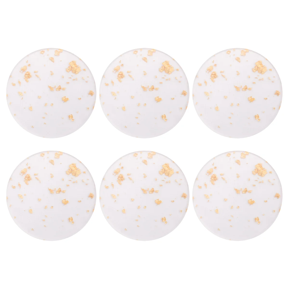 Nordic style tea coaster Gold Foil Acrylic Coasters Set of 6 for Drinks Nordic Style Tea Coaster Coffee Cup Insulation Pad for B