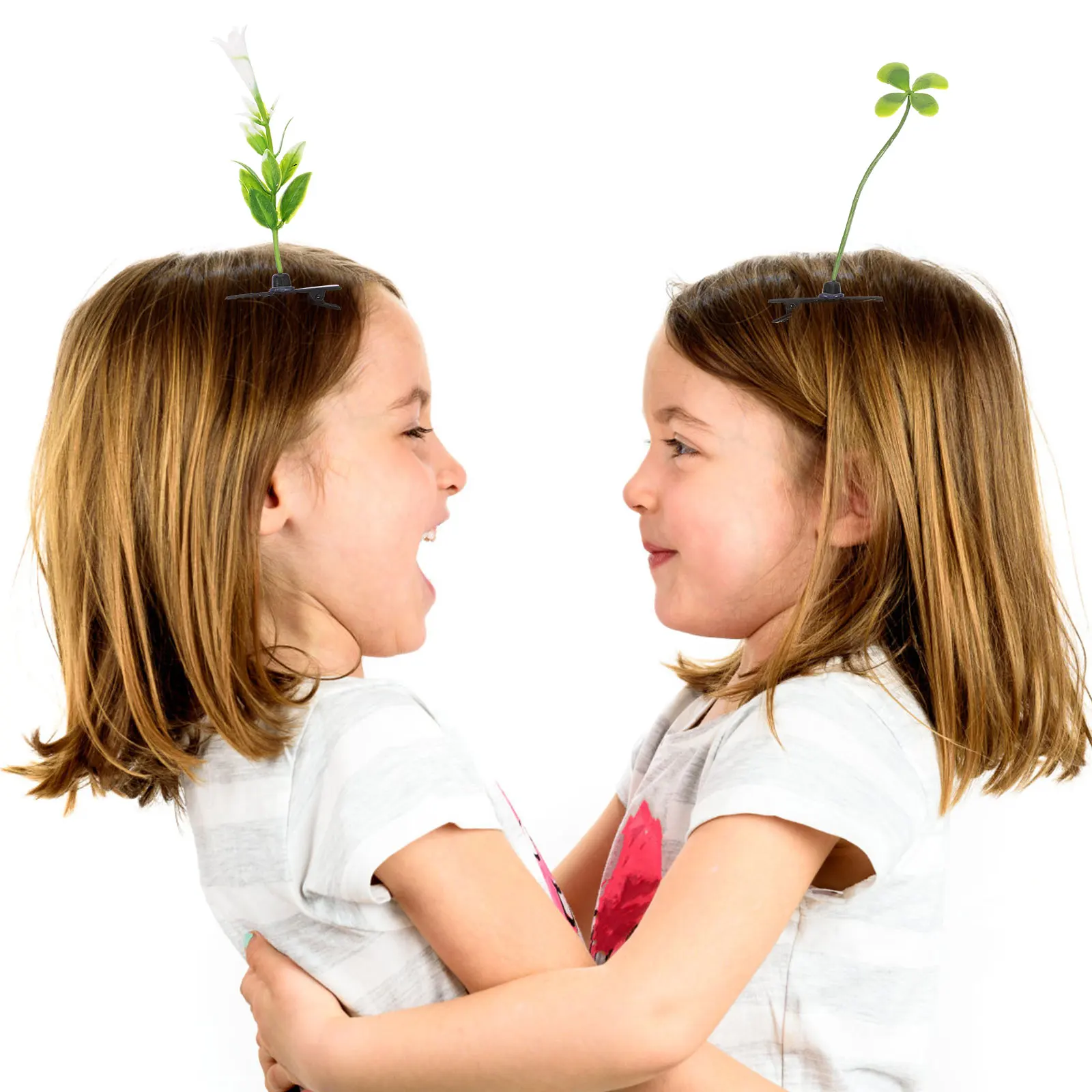 

24Pcs Small Plant Hair Clips Simulation Style Hairpins for Girls Cosplay Birthday Daily Use Cute Kawaii Accessories