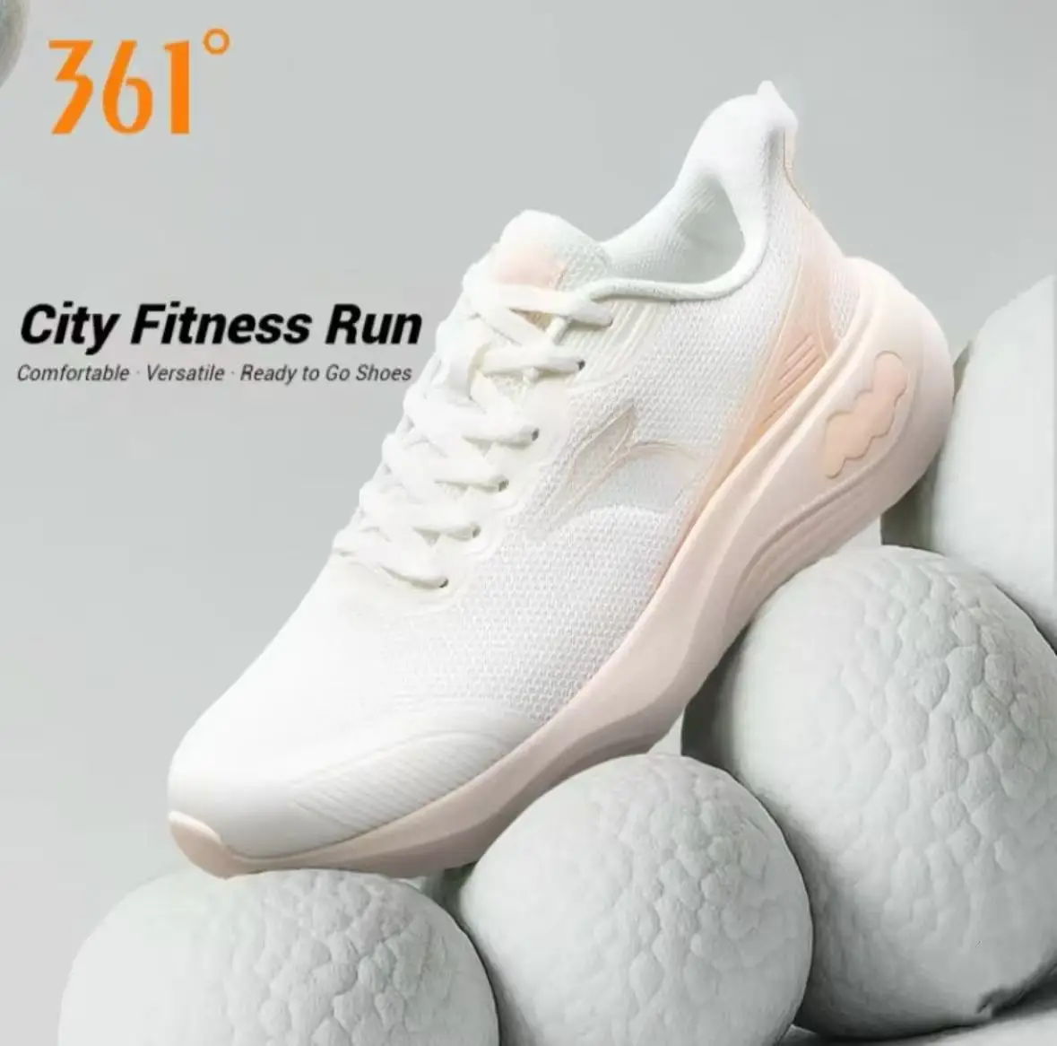 

361 Degrees RouBu4.0 Women's Running Sports Shoes Shock Absorption Rebound All-Match Soft Comfortable Sneakers Female 682542217F