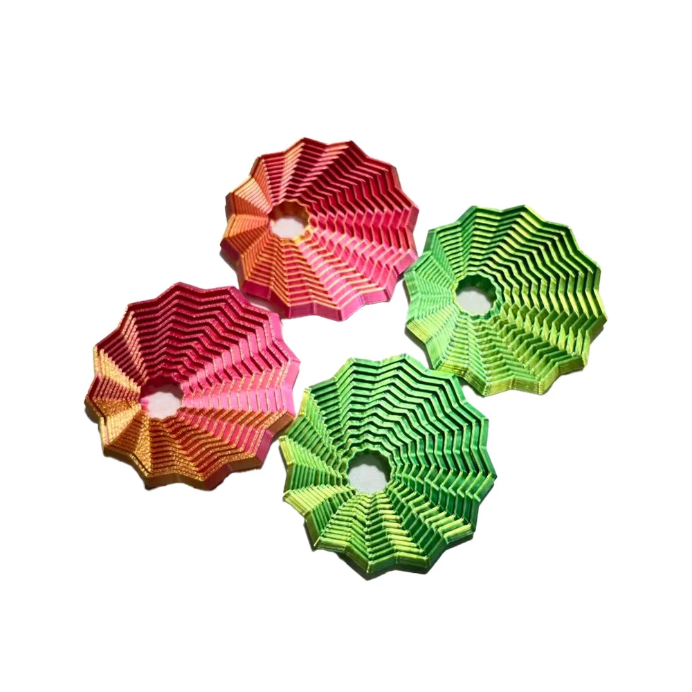 2個入り 3Dプリント製 大根タワーパズル おもちゃ 八角形 フィジェット感覚スピナー ストレス解消 減圧玩具 子供と大人向け