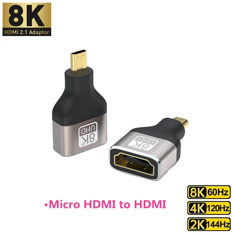 8K HDMI 2.1 Kabeladapter Stecker auf Buchse Kabelkonverter für HDTV PS4 PS5 Laptop 4K HDMI Extender Buchse auf Buchse