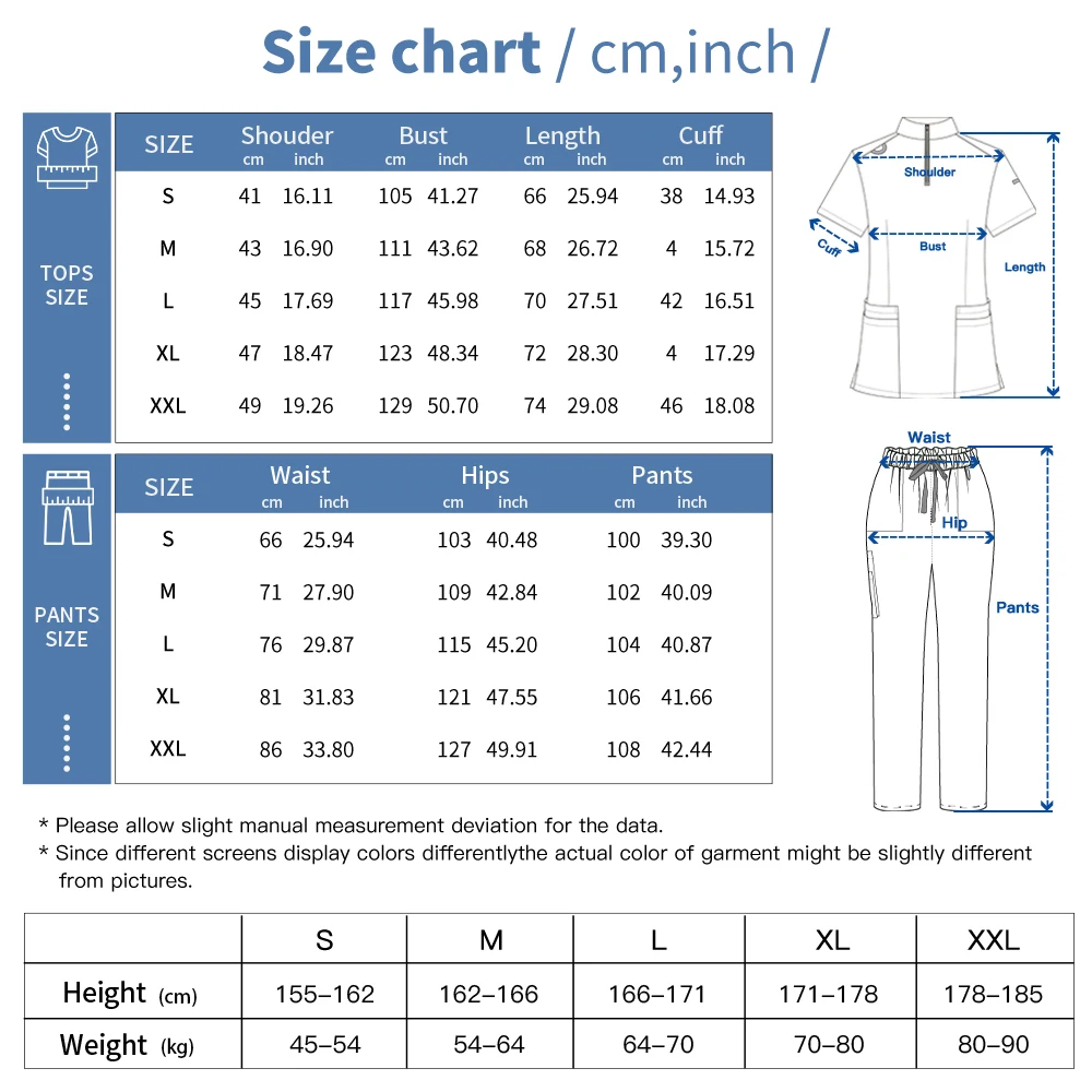 Niaahinn-uniforme de trabajo para médico de Hospital, conjunto de exfoliante médico para mujer, ropa de trabajo quirúrgica, accesorios para enfermeras, traje de trabajo para el cuidado de mascotas