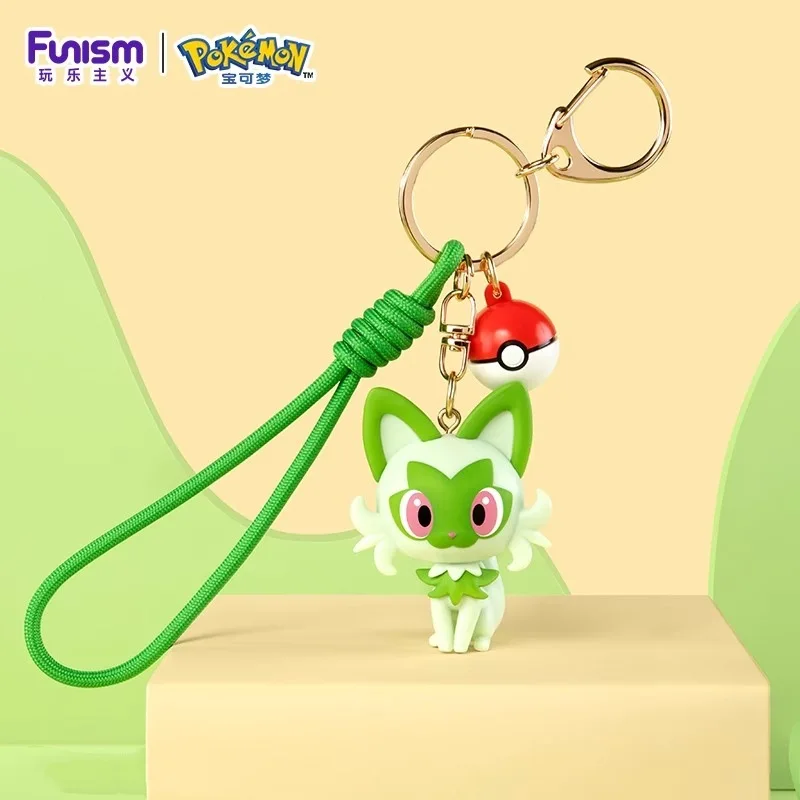 5.5cm Pokemon Scarlet Violet Kawaii Sprigatito Quaxly Fuecoco Pendant Toys Pokemon Figures Anime Bag Keyring Children Gifts