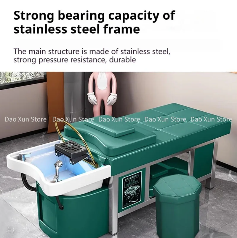 Hair Washbasins Stretcher Spa Salon Chair Stylist Barber Wash Shampoo Bed Chinese Pedicure Economic Equipment Massage Aesthetic