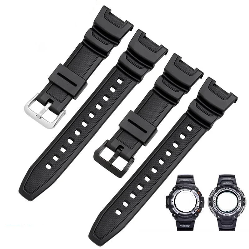 For Casio G shock sgw100 SGW-100 Sport Strap SGW-100-1V SGW-100-1VDF Waterproof Rubber Bracelet Watch Accessories PU watchband