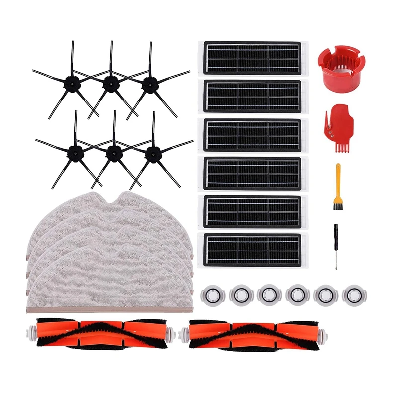 Комплект запасных частей для Roborock S6 S6 Maxv S6 Pure S5 S5 Max S51 E4 E35 E20 S50, аксессуары для роботов-пылесосов