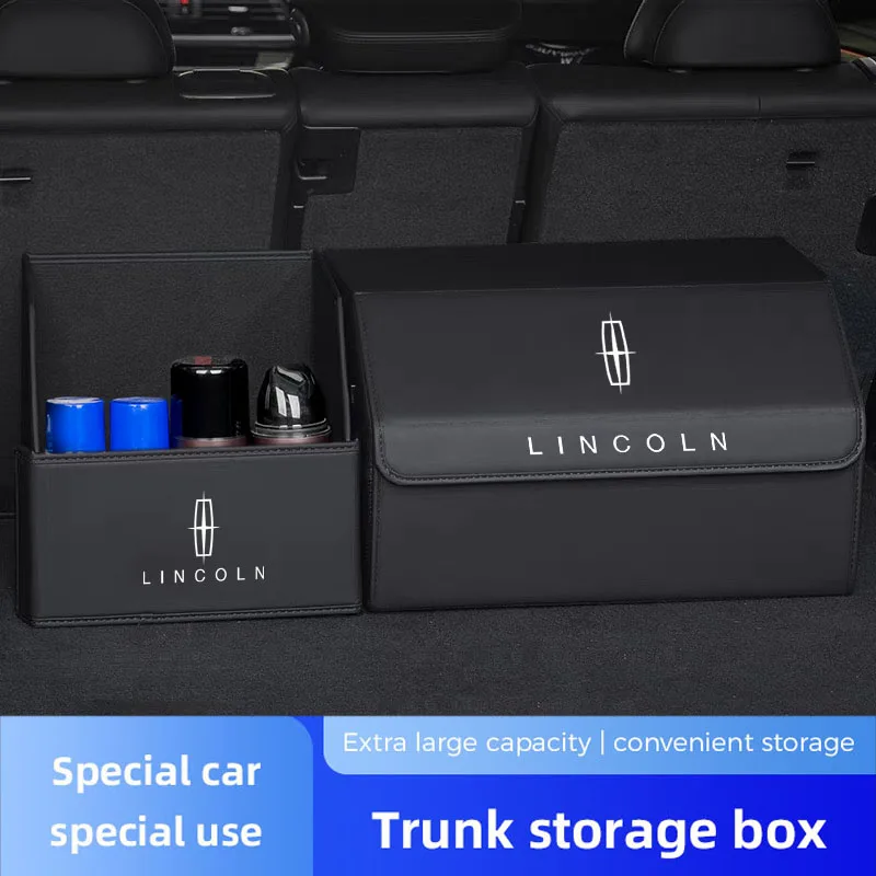

Коробка для хранения багажника автомобиля, большая вместительная сумка-органайзер для мелочей для Lincoln Navigator Continental Nautilus Aviator MKZ MKX MKC MKT