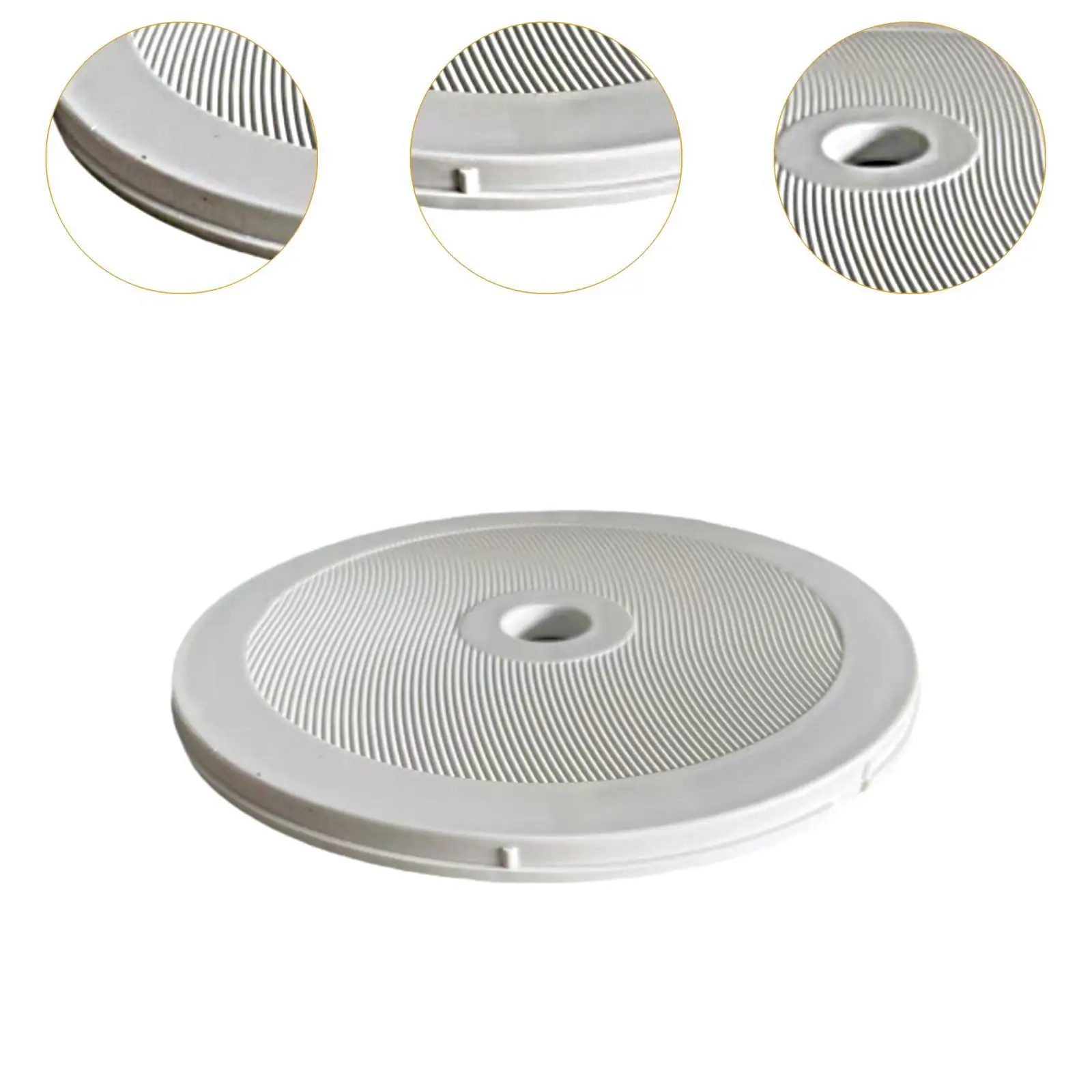 

Skimmer Valve Replacement Lid Durable Deck Skimmer Cover for 8927 8939 8940 in Ground Pool White Plastic Easy Install