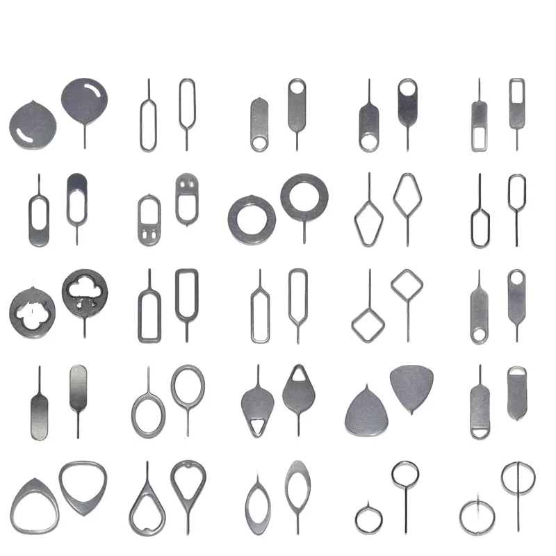 Wholesale Factory Price Mobile Phone Accessory Sim Card Tray Ejector Remove Pin Key Eject Needle Opener for iphone samsung
