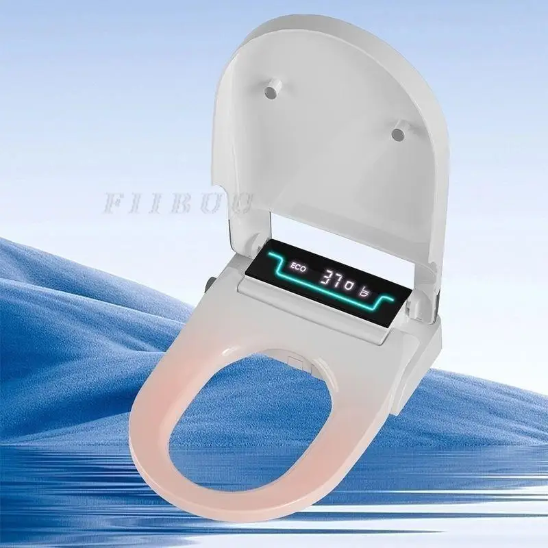 Elongated Bidet Smart Toilet Seat Cover Toilet Seat Lid Intelligent NightLight Seat Heating and Temperature Adjustment SoftClose
