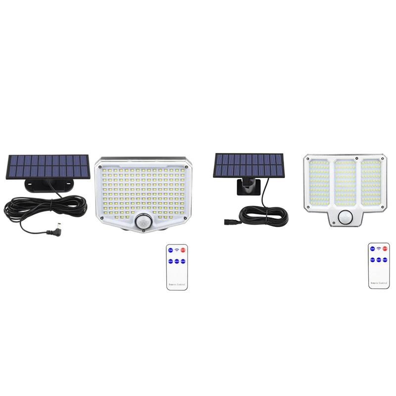 TKOH-الضوء الشمسي في الهواء الطلق السوبر مشرق محس حركة الطاقة الشمسية قوة قوية LED حديقة الجدار مصباح IP44 3 وضع العمل