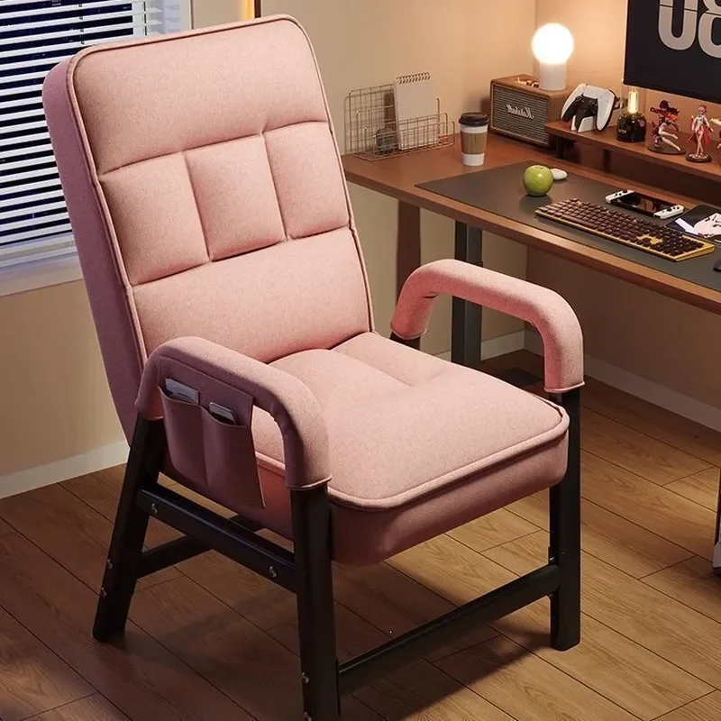 Thickened Backrest Computer Chair Lazy Sofa Adjustable Comfortable Sedentary Office Chair with Armrests for Dormitory Study