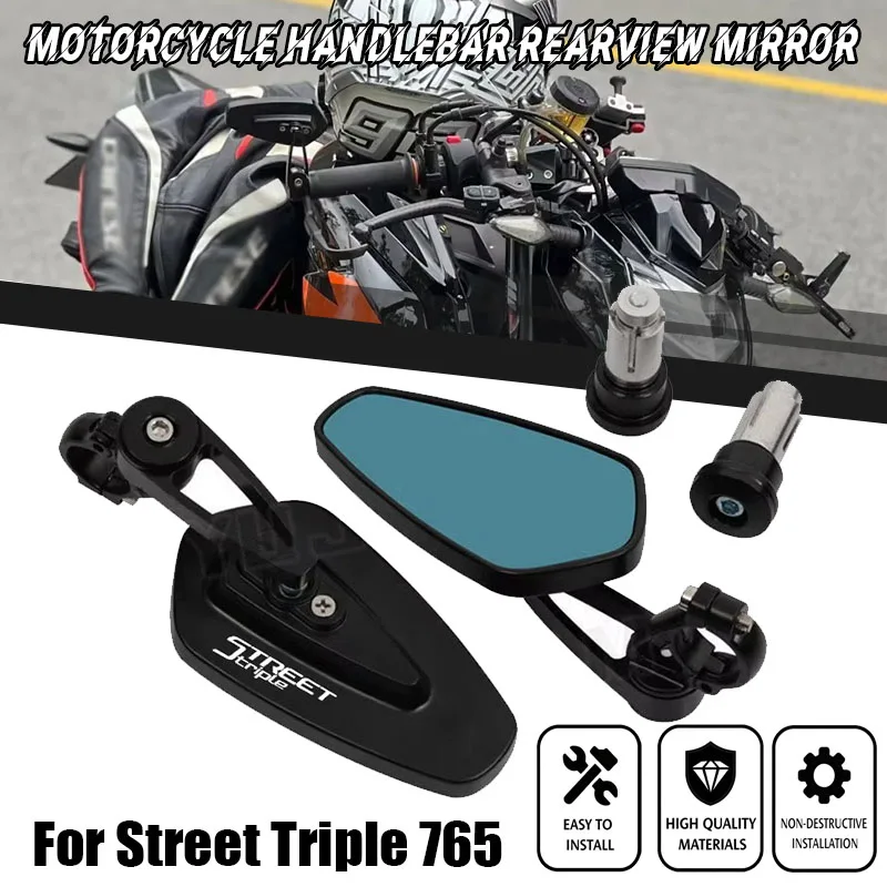 

Зеркало заднего вида на руль мотоцикла 7/8" (22 мм) для Street Triple 765 R/S/RS Street Triple 765 2020-2024 2025