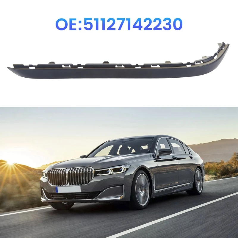 1 Pcs Rear Bumper Decorative Strip Bumper Face Bar Trim For BMW 7 Series E65 E67