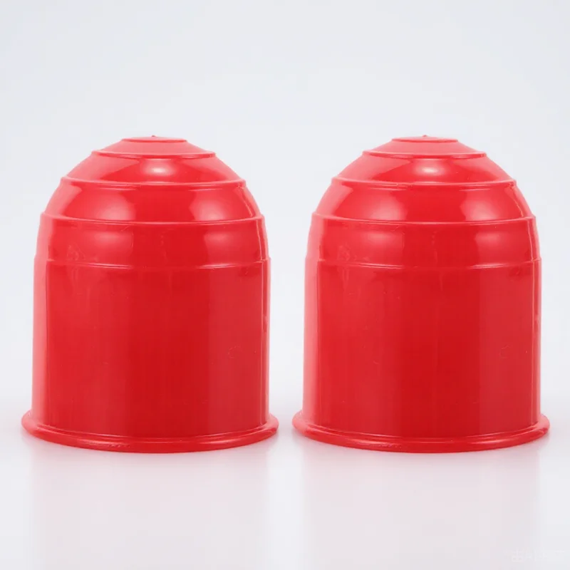 

2pcs Red Trailer Ball Cover Hitch Ball Protector Dust Cap for RV Car Long Lasting Easy Install Durability Enhancement Rain