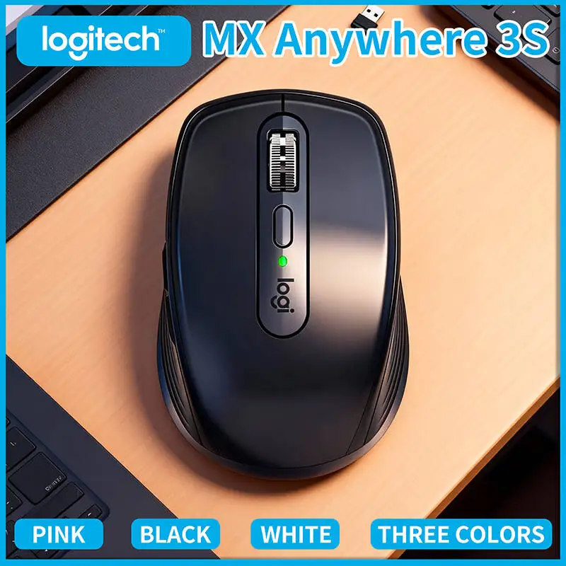 

MX Anywhere 3S Logitech 10m Range Wireless Mouse - Comfort All-Day Grip, Silent Click, Stable Connection for Laptop Use