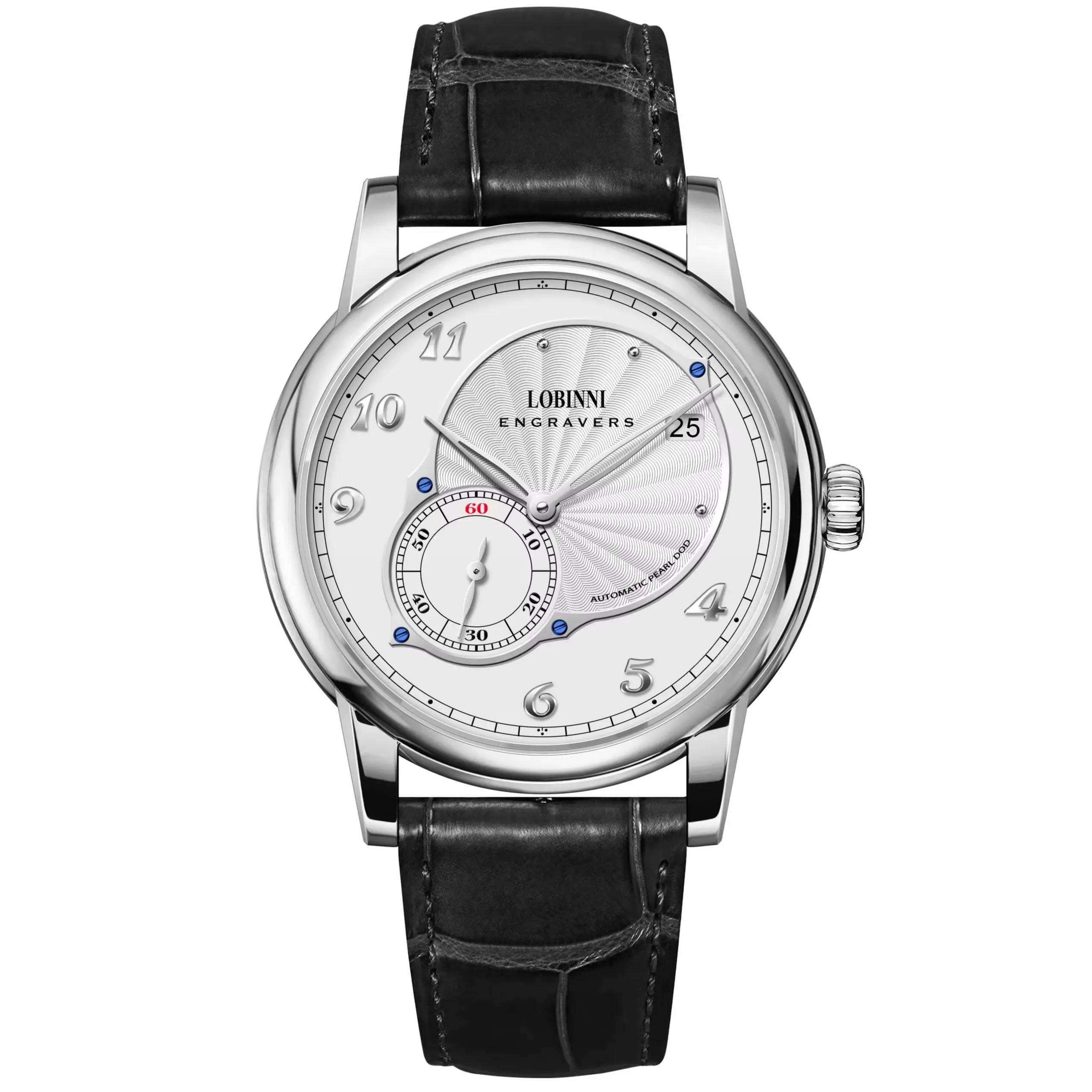 LOBINNI Men Automatic Watch 40mm Mechanical Wristwatch 50m Waterproof Sapphire Mirror Hangzhou5000 Micro Rotor