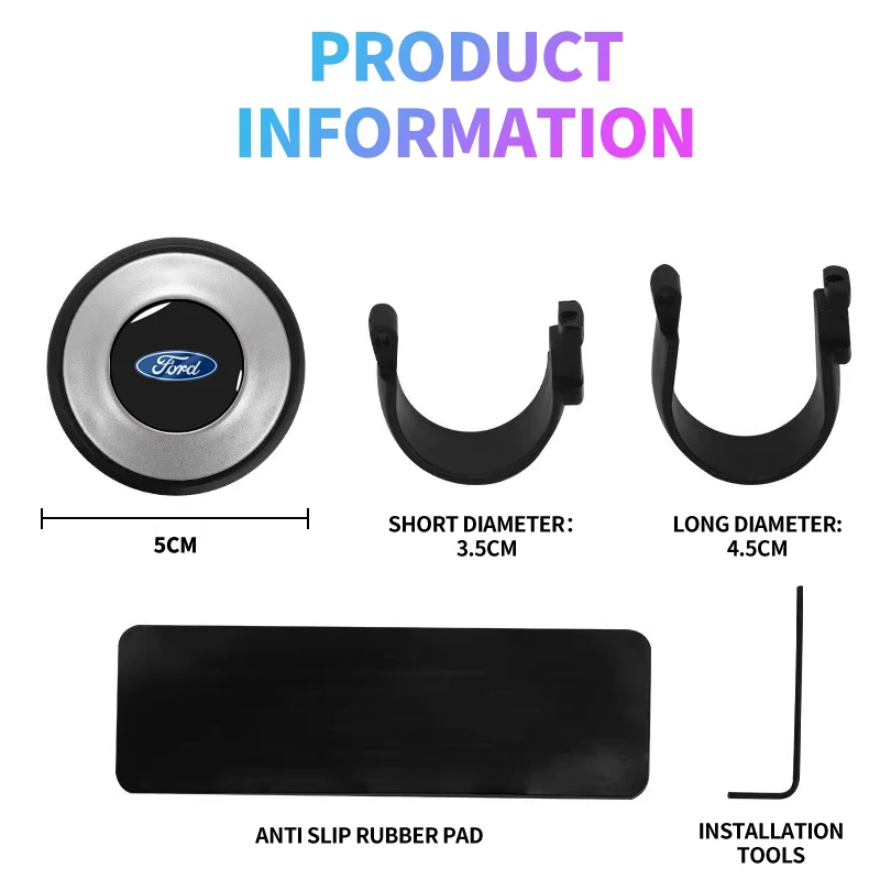 عجلة توجيه سيارة الداعم الكرة توفير العمالة تحول سبينر المقبض تحمل مقبض الطاقة لفورد فوكس MK2 MK3 مونديو كوغا #6