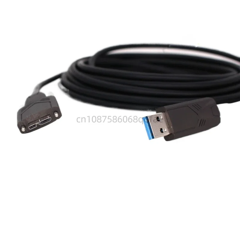 

USB3.0 Optical Fiber Cable a Male MicroB Data Cable Industrial Camera