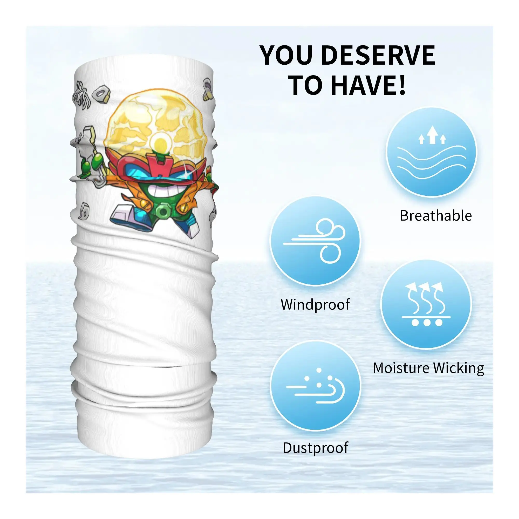 Superthings Bandana cubierta para el cuello impreso máscara envolvente bufanda pasamontañas multifunción ciclismo Unisex adulto transpirable