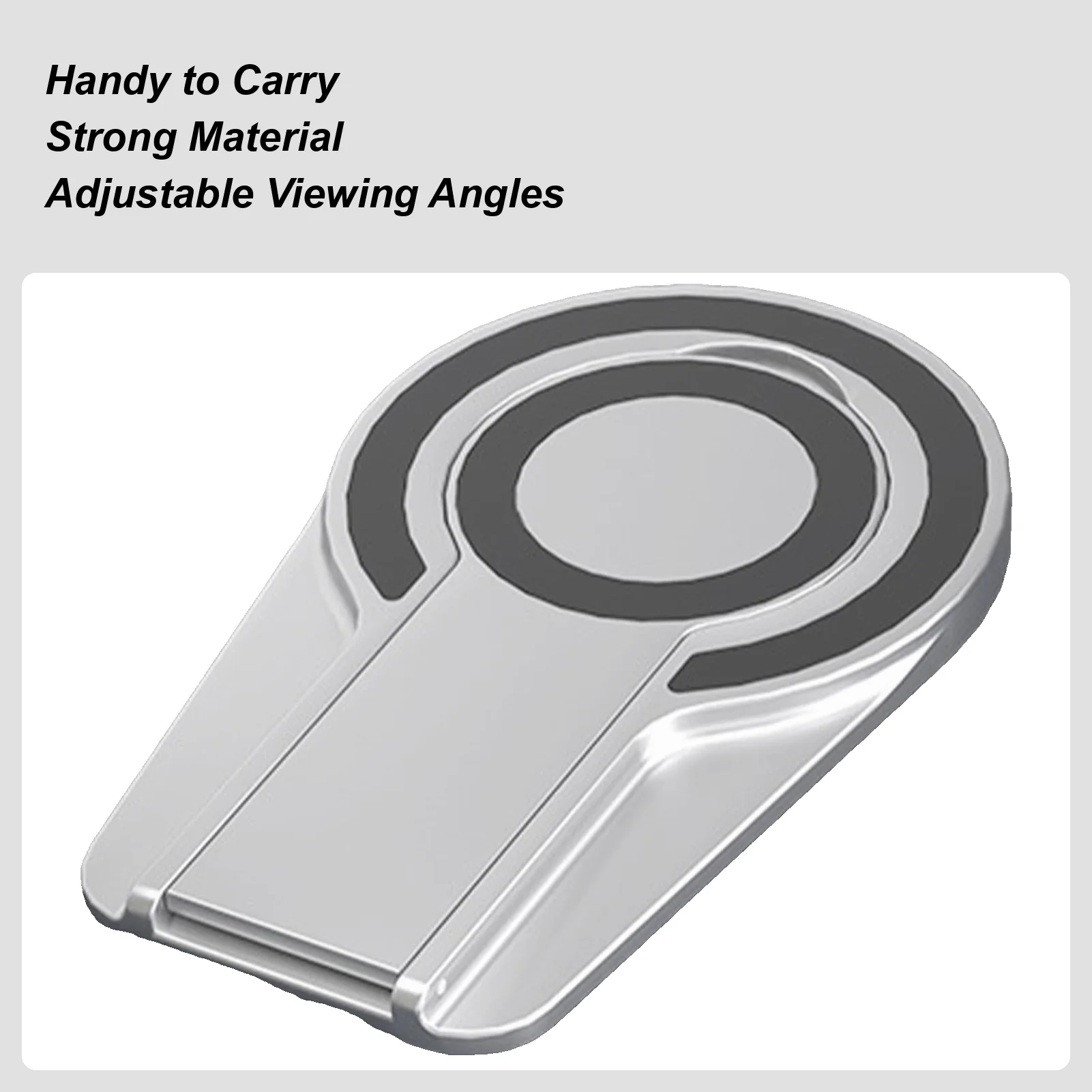 

Phone Magnet Ring Double Side Cellphone Stand Slim Foldable Portable Phone Ring For Metal Surfaces Travel Home Gym Vehicles