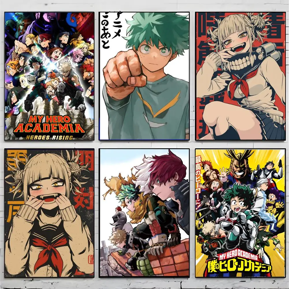 superhero anime M-My Hero Academia Poster Superior Home Space Pub Indoor Decorative Art & Home Decor