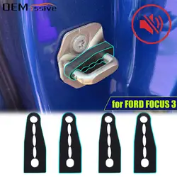 Sound Damper Door Lock Buffer For Ford Focus 3 Kuga 2 Escape Edge Rattling STOP Soundproof Screaks Deaf Seal Deadener