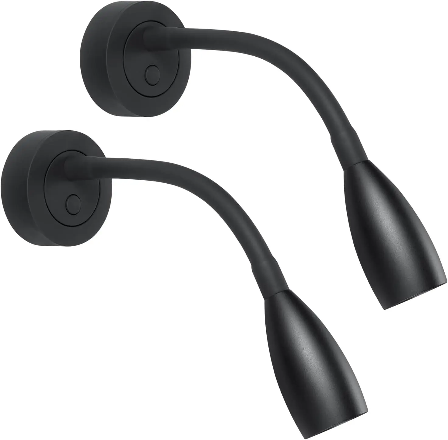 

12V LED Dimmable Reading Light 2 Pack with USB Charger, Flexible Neck Wall Lamp for RV, Camper Van, Boat