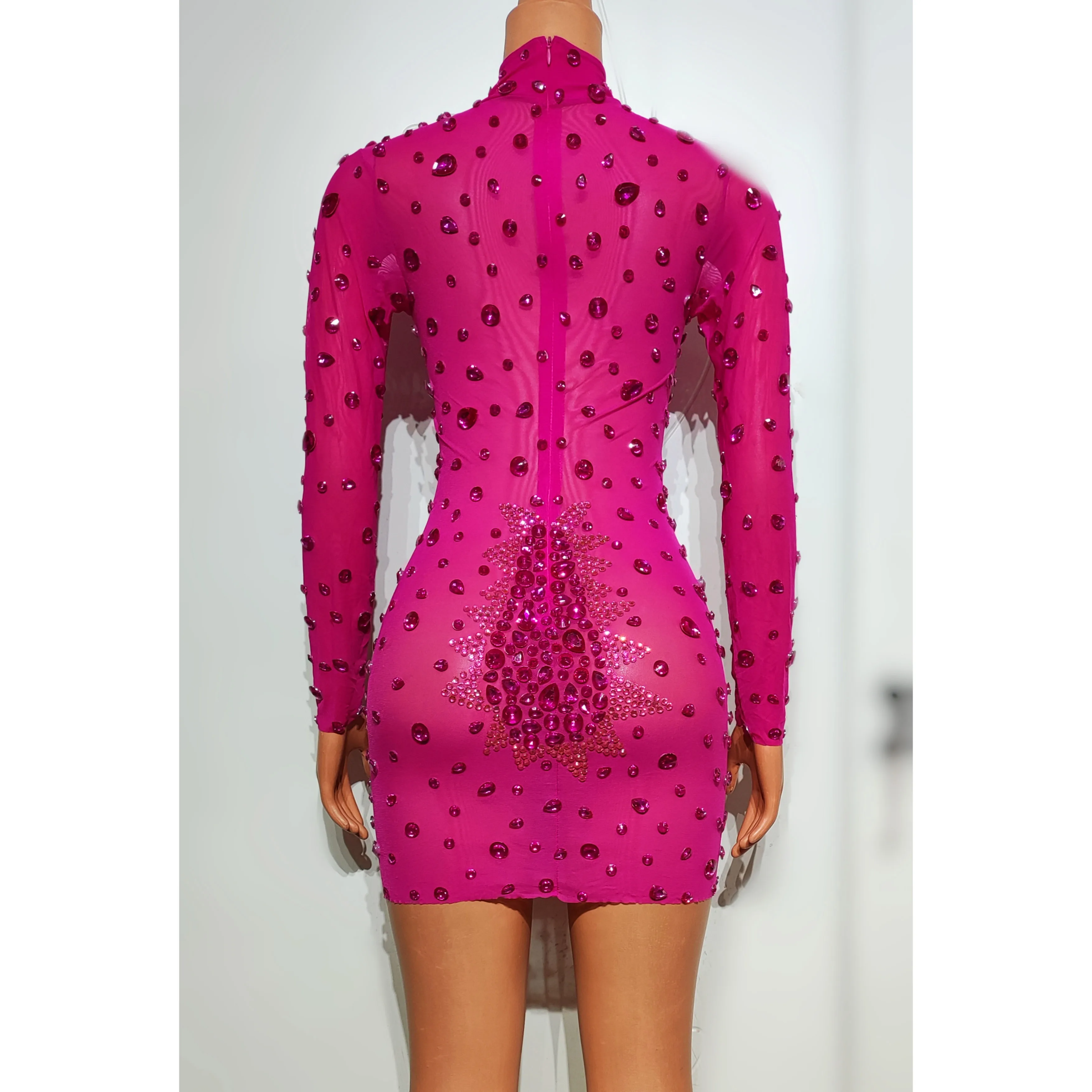 Strój do tańca gogo dla kobiet, sukienka z długim rękawem, obcisła, na występy w klubie nocnym, barze, odzież sceniczna dla piosenkarki, strój na imprezę, model yj285