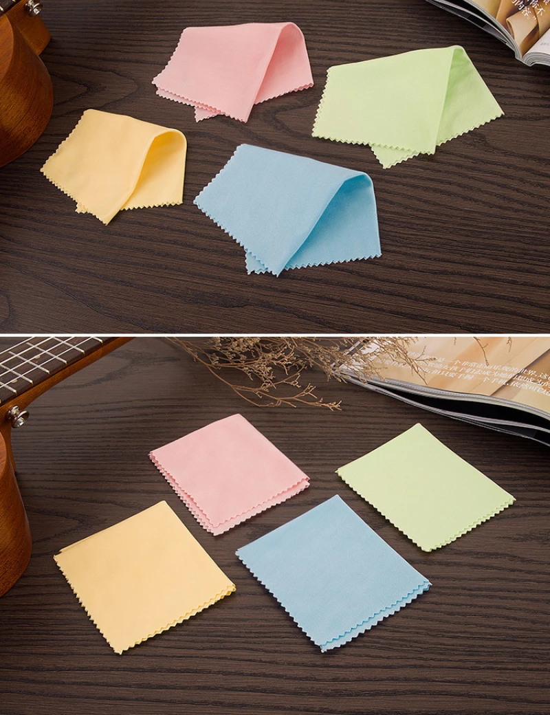 Guitar Wipes Bagged Musical Instrument Cleaning Cloth Fine Fiber Piano Wipes Large Size Musical Instrument Accessories