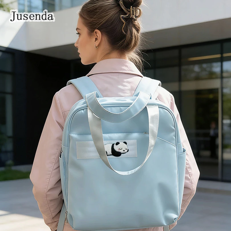 Tennis Pickleball Racket Sport Bag for Two Rackets Macaron Colours Travel Fitness Backpack with Shoe Compartment