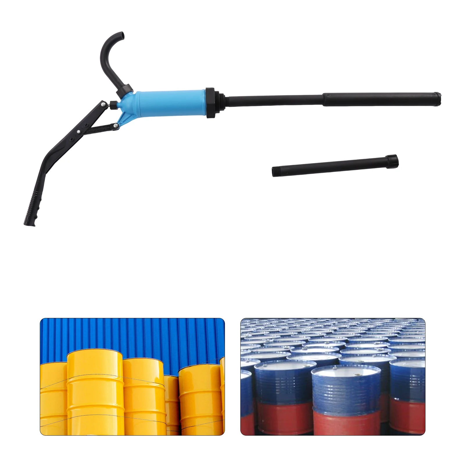 

Plastic Lever Acting Drum Barrel Pump Manual Drum Barrel Pump Blue PP Spout Barrel Pump Hand Pump Diesel Pump