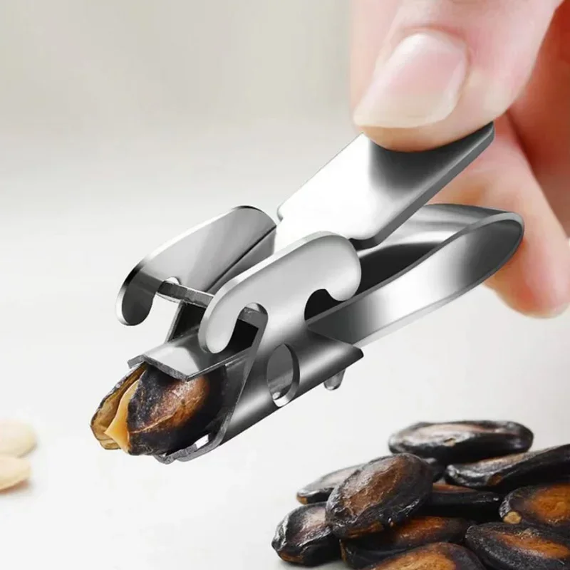 Seed Peeler Stainless Steel Peanut Melon Seed Opener Multi-function Shelling Machine Lazy Artifact for Kitchen Shelling Supplies