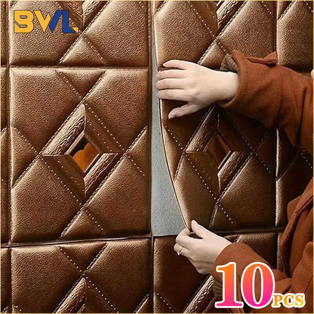 

4 шт. 30x30 см 3D мягкая наклейка на стену самоклеящиеся обои панель для спальни гостиной DIY домашний фон украшение стены