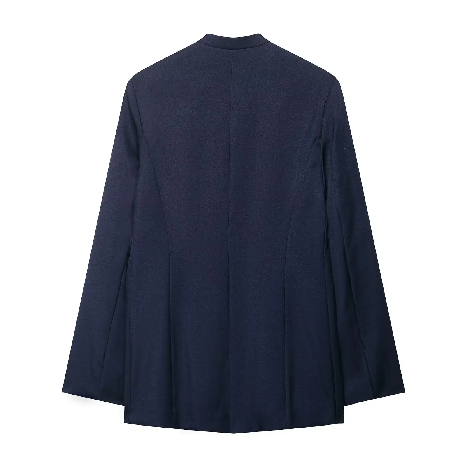 الخريف مكتب سيدة خمر الخامس الرقبة مزدوجة الصدر السترة مع جيوب عادية بسيطة مستقيم الساق بنطلون قطعتين مجموعة #3