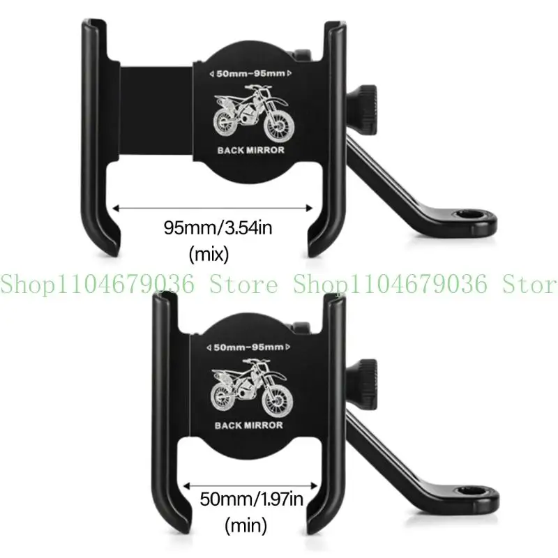 652F 360 Degree Rotatable Motorcycle Phone Bracket for Easy Navigation & Call Access