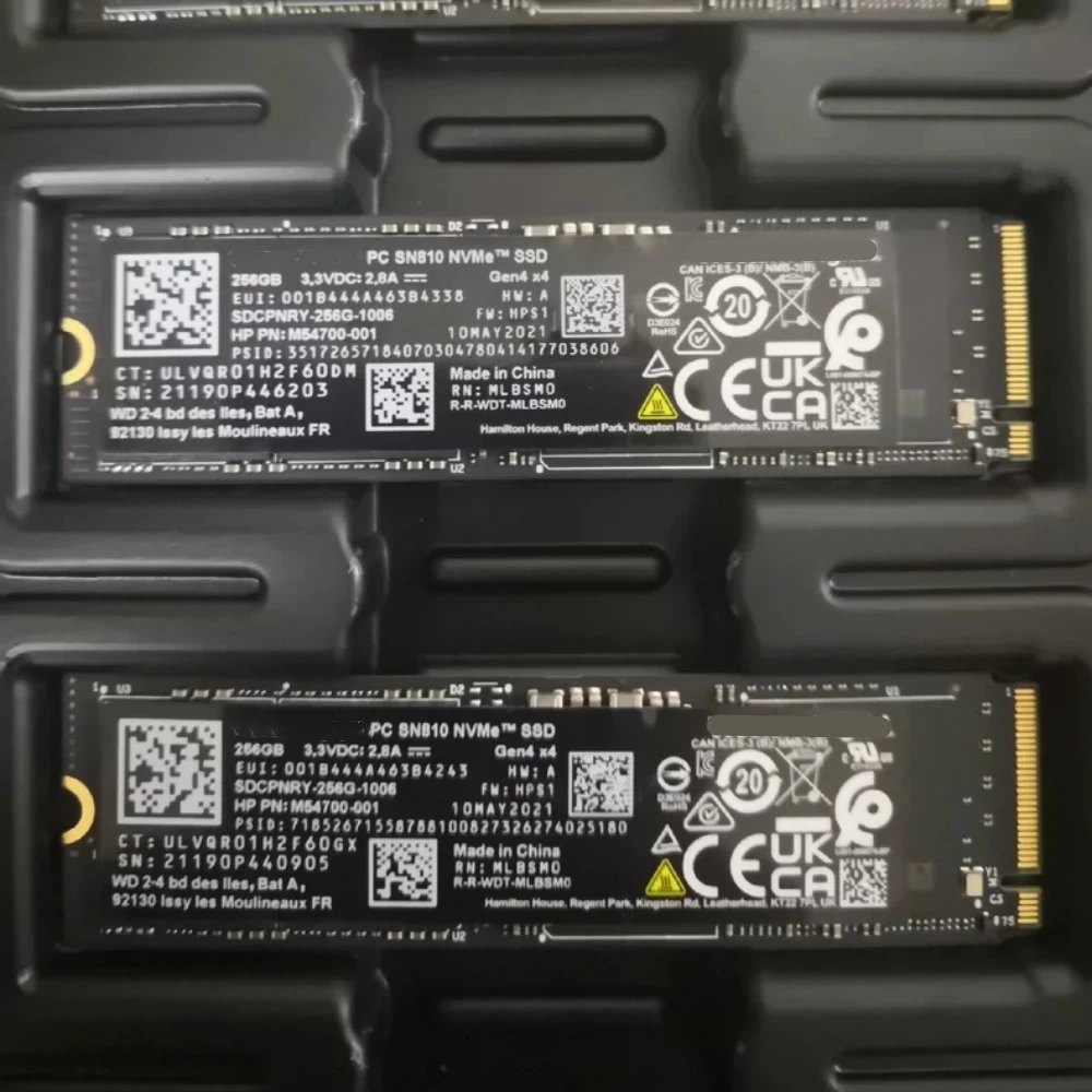 Brand new sn810 2T 1t 512G 256G 2280 NVME m2 solid-state hard PCIe 4.0 read 7000for Dell laptops FOR PS5 For WD Western Digital