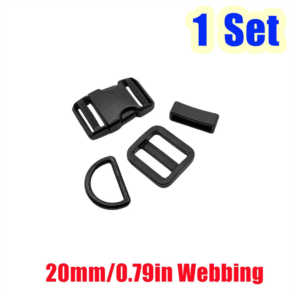 Plastic Side Release Buckles with D Rings