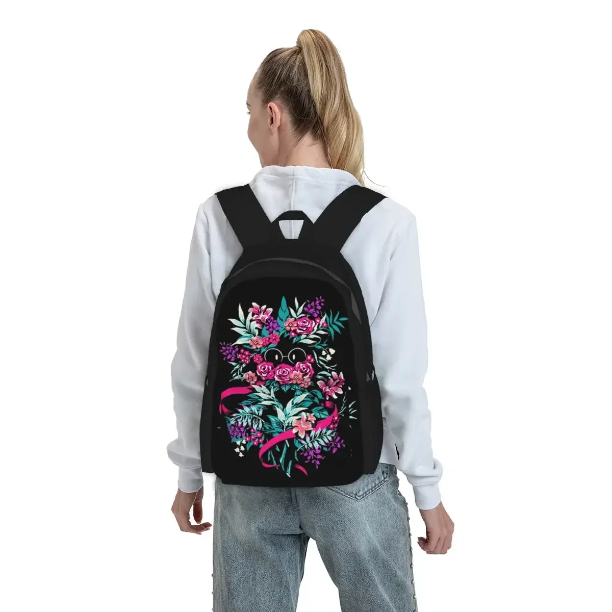 Deltarune Spamton Merch Ralsei Floral Backpack Student BookBag Children School Bag Computer Shoulder Bags for Men Women