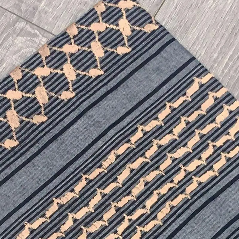 652F Ethnic Shawl Arab Shemagh Jacquard Scarf Arabian Prayer Scarf Desert Headscarf
