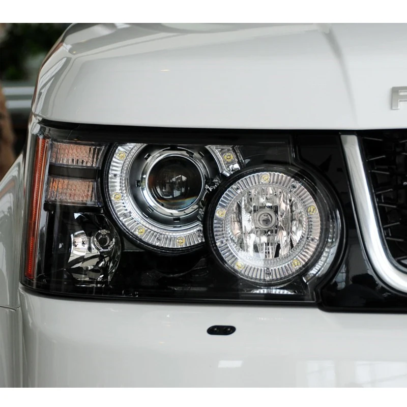 

Car Front Headlight Lens Cover For Land Rover Range Rover Sport 2010-2013 Plexiglass Lens Replace Lampshade Car Accessories