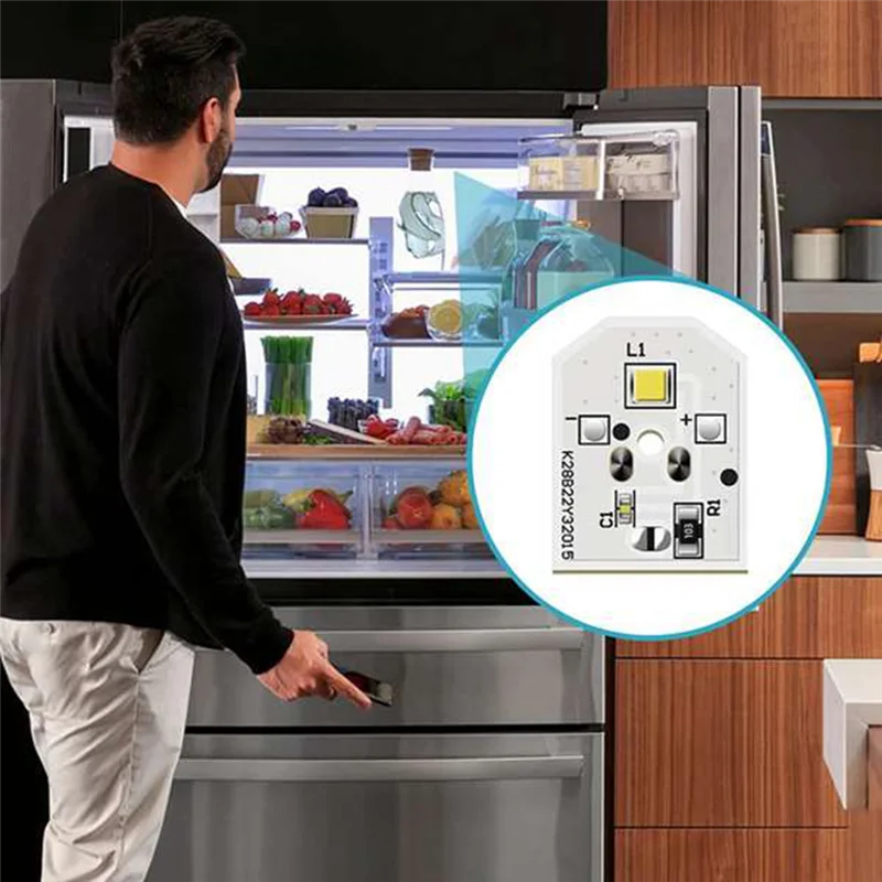 WR55X11132 Light lampu LED untuk penggantian kulkas Replace 3033142 2 AP6261806 2 buah