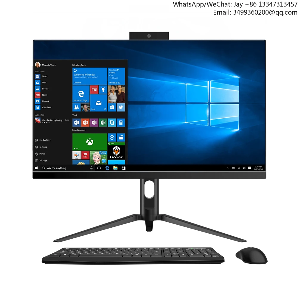 

23.8inch Ips Super Slim 1928*1080 Office Computer Desktop Aio Win10 I3 I5 I7 1-11th Gen Monoblock Gaming All In One Pc