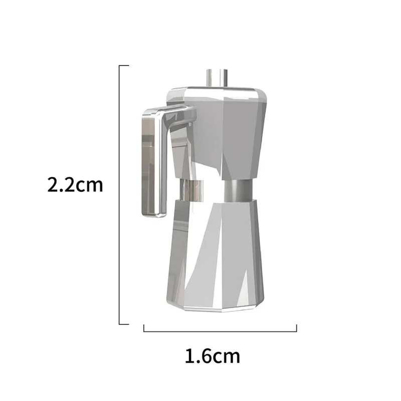 Juego de cafetera modelo micro de cocina, juguete accesorio para casa de muñecas en miniatura, regalo Ideal para niñas